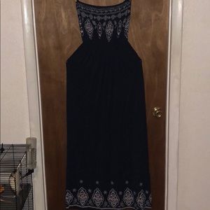 Navy blue maxi dress